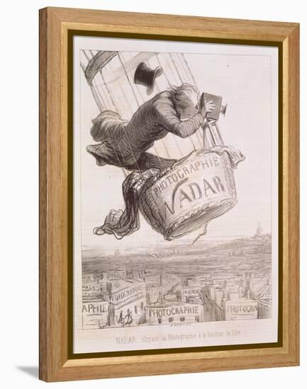 Nadar Elevating Photography to the Height of Art, Published 1862-Honore Daumier-Framed Premier Image Canvas