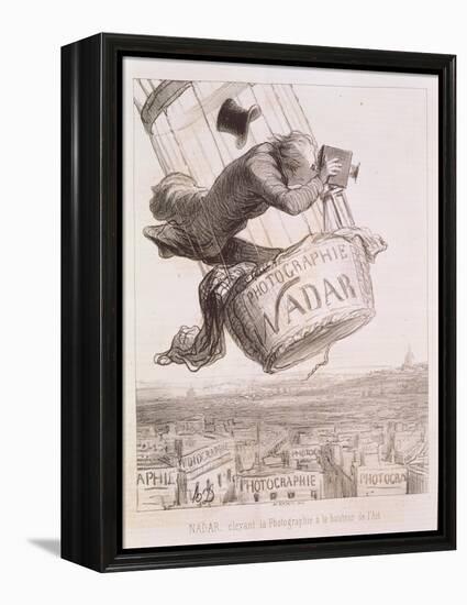 Nadar Elevating Photography to the Height of Art, Published 1862-Honore Daumier-Framed Premier Image Canvas