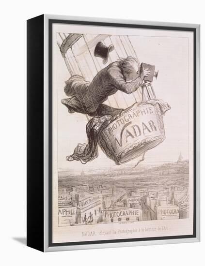 Nadar Elevating Photography to the Height of Art, Published 1862-Honore Daumier-Framed Premier Image Canvas