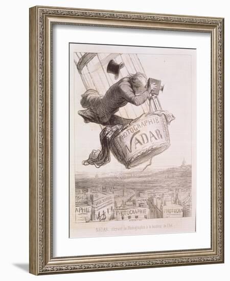 Nadar Elevating Photography to the Height of Art, Published 1862-Honore Daumier-Framed Giclee Print