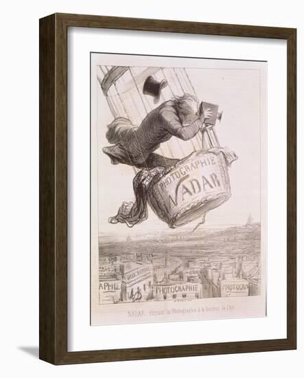 Nadar Elevating Photography to the Height of Art, Published 1862-Honore Daumier-Framed Giclee Print