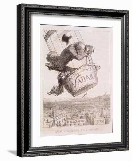 Nadar Elevating Photography to the Height of Art, Published 1862-Honore Daumier-Framed Giclee Print