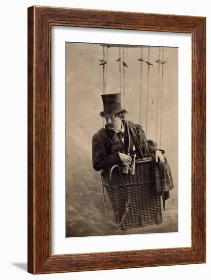 Nadar (Félix Tournachon) dans sa nacelle-Paul Nadar-Framed Giclee Print