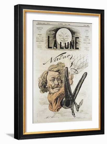 Nadar, French Journalist, Artist and Photographer, 1867-Andre Gill-Framed Giclee Print