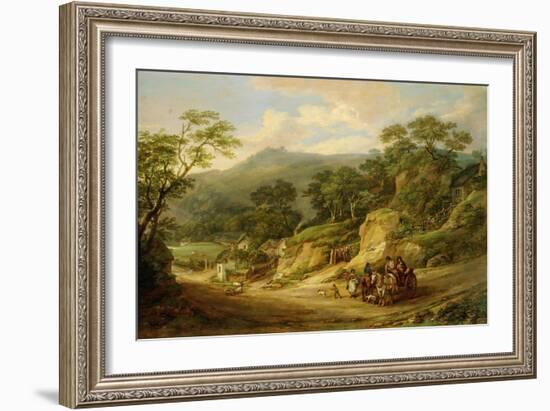 Nadderwater Near Exeter, C.1825-James Leakey-Framed Giclee Print