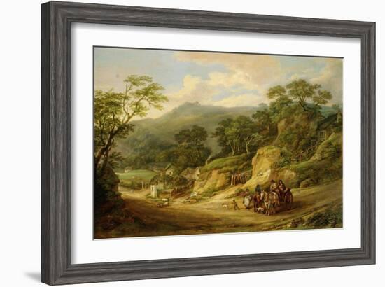 Nadderwater Near Exeter, C.1825-James Leakey-Framed Giclee Print