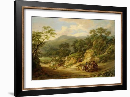 Nadderwater Near Exeter, C.1825-James Leakey-Framed Giclee Print