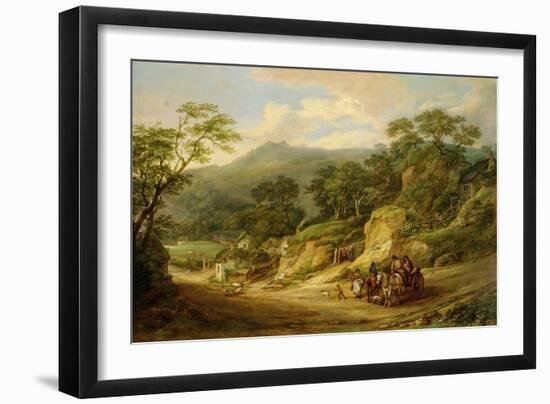 Nadderwater Near Exeter, C.1825-James Leakey-Framed Giclee Print