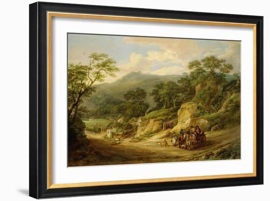Nadderwater Near Exeter, C.1825-James Leakey-Framed Giclee Print