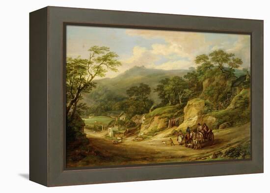 Nadderwater Near Exeter, C.1825-James Leakey-Framed Premier Image Canvas