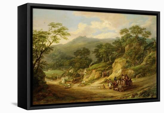 Nadderwater Near Exeter, C.1825-James Leakey-Framed Premier Image Canvas