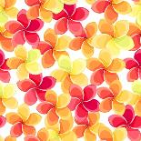 Seamless Pattern with Colorful Pansy Flowers. Vector Illustration.-Naddiya-Art Print
