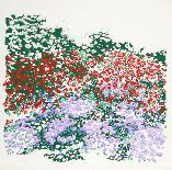 Untitled - Green Flowers-Nadine Prado-Framed Serigraph