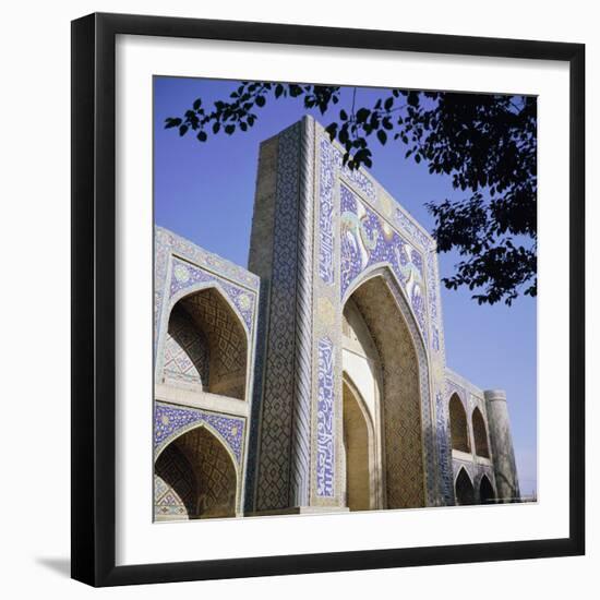 Nadir Divan Bigi Madrasah, 1622, Lyabi-Khauz, Bukhara, Uzbekistan, Fsu, Central Asia, Asia-Christopher Rennie-Framed Photographic Print