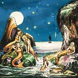 Peter and the Mermaids, Illustration from 'Peter Pan' by J.M. Barrie-Nadir Quinto-Giclee Print