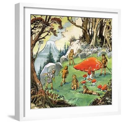 ピーターパンMARCHOF THE LOSTBOYS 絵画 The Lost Boys' Concern for Injured Wendy, Illustration from