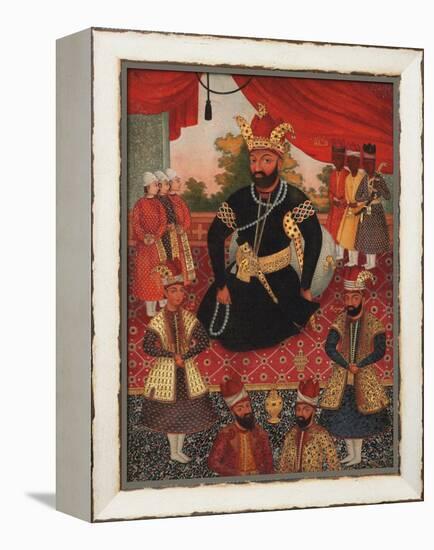 Nadir Shah Afshar and his Court-Asian School-Framed Premier Image Canvas