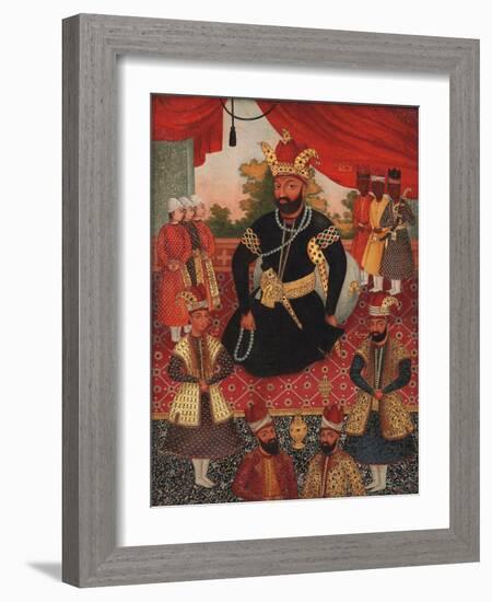 Nadir Shah Afshar and his Court-Asian School-Framed Giclee Print