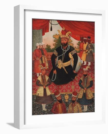 Nadir Shah Afshar and his Court-Asian School-Framed Giclee Print