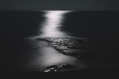 Moonlight at a clear night on the Balearic island Formentera on the Mitjorn beach,-Nadja Jacke-Photographic Print