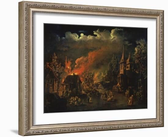 Naechtliche Feuersbrunst Im Dorf-I.M. Tonkow-Framed Giclee Print