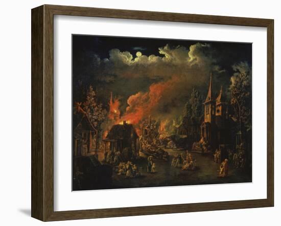 Naechtliche Feuersbrunst Im Dorf-I.M. Tonkow-Framed Giclee Print