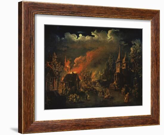 Naechtliche Feuersbrunst Im Dorf-I.M. Tonkow-Framed Giclee Print