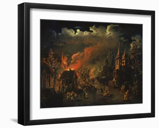 Naechtliche Feuersbrunst Im Dorf-I.M. Tonkow-Framed Giclee Print