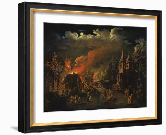 Naechtliche Feuersbrunst Im Dorf-I.M. Tonkow-Framed Giclee Print