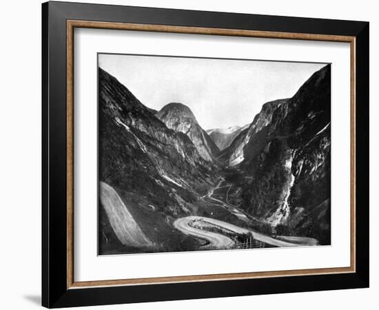 Naerodal Pass, Norway, 1893-John L Stoddard-Framed Giclee Print