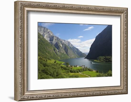 Naeroyfjorden, Near Bakka, Sogn Og Fjordane, UNESCO World Heritage Site, Norway-Gary Cook-Framed Premium Photographic Print