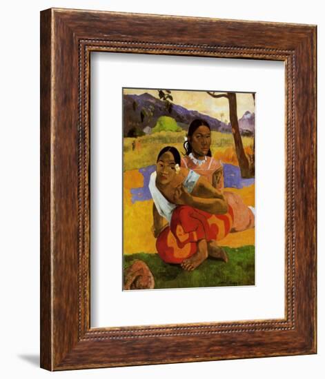 Nafea Faa Ipcipo-Paul Gauguin-Framed Art Print