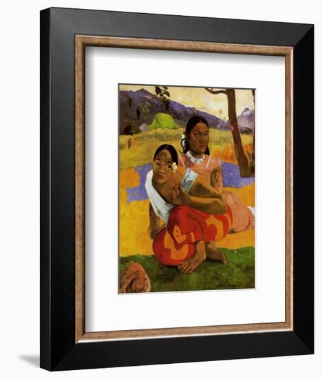 Nafea Faa Ipcipo-Paul Gauguin-Framed Art Print