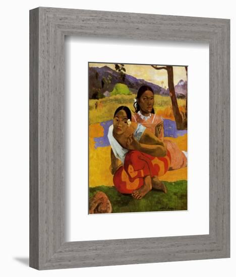 Nafea Faa Ipcipo-Paul Gauguin-Framed Art Print