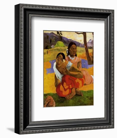 Nafea Faa Ipcipo-Paul Gauguin-Framed Art Print