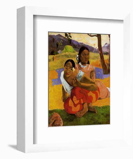 Nafea Faa Ipcipo-Paul Gauguin-Framed Art Print