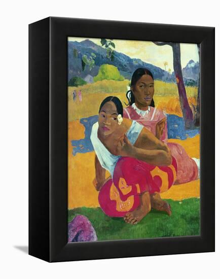 Nafea Faaipoipo (When are You Getting Married?), 1892-Paul Gauguin-Framed Premier Image Canvas