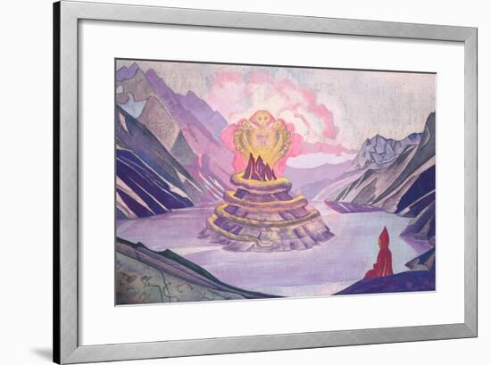 Nagarjuna Conqueror of the Serpent, 1925-Nicholas Roerich-Framed Giclee Print