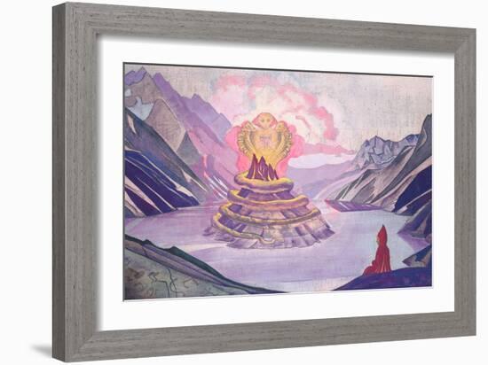 Nagarjuna Conqueror of the Serpent, 1925-Nicholas Roerich-Framed Giclee Print