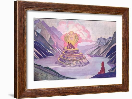 Nagarjuna Conqueror of the Serpent, 1925-Nicholas Roerich-Framed Giclee Print