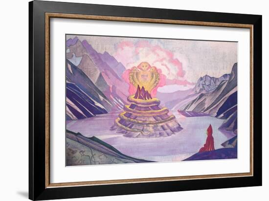 Nagarjuna Conqueror of the Serpent, 1925-Nicholas Roerich-Framed Giclee Print