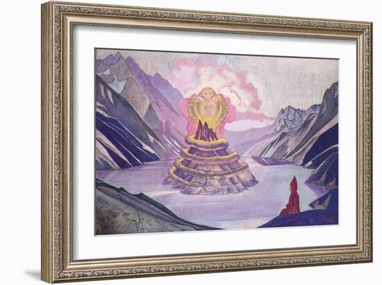 Nagarjuna Conqueror of the Serpent, 1925-Nicholas Roerich-Framed Giclee Print