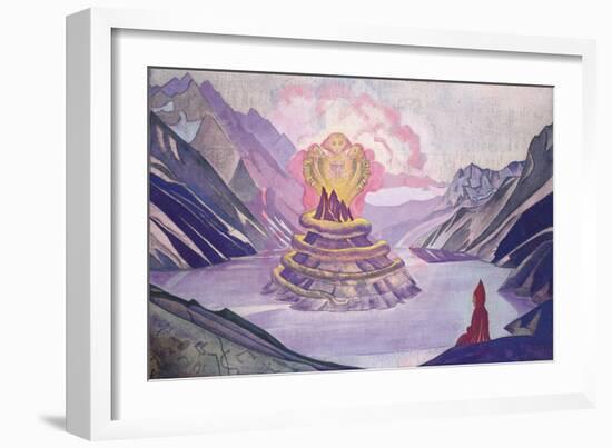 Nagarjuna Conqueror of the Serpent, 1925-Nicholas Roerich-Framed Giclee Print