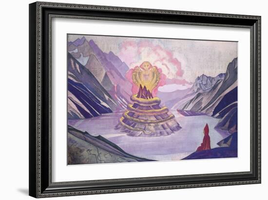 Nagarjuna Conqueror of the Serpent, 1925-Nicholas Roerich-Framed Giclee Print