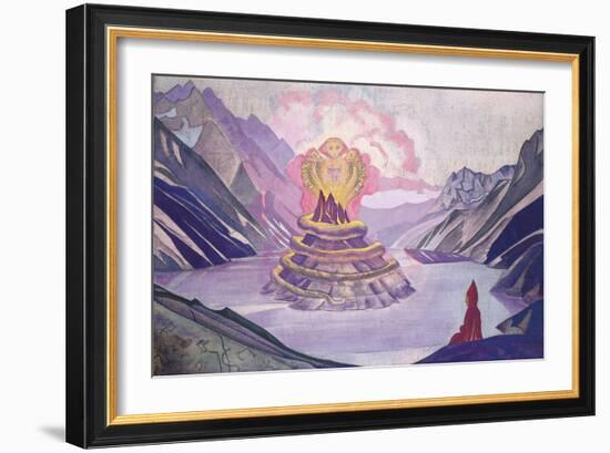 Nagarjuna Conqueror of the Serpent, 1925-Nicholas Roerich-Framed Giclee Print