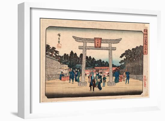 Nagata No Baba Sannogu-Utagawa Hiroshige-Framed Giclee Print