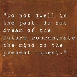 Inspirational Quote By Rumi On Earthy Background-nagib-Art Print