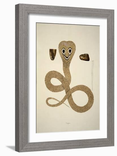 Nagoo, from an Account of Indian Serpents Collected on the Coast of Coromandel, Pub. 1796 (Hand Col-William Skelton-Framed Giclee Print