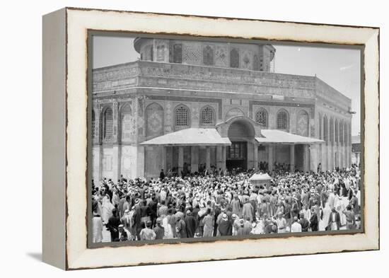 Nahas Pasha's visit to Dome of the Rock, 1943-null-Framed Premier Image Canvas