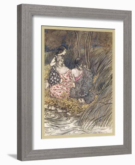 Naiads-Arthur Rackham-Framed Art Print